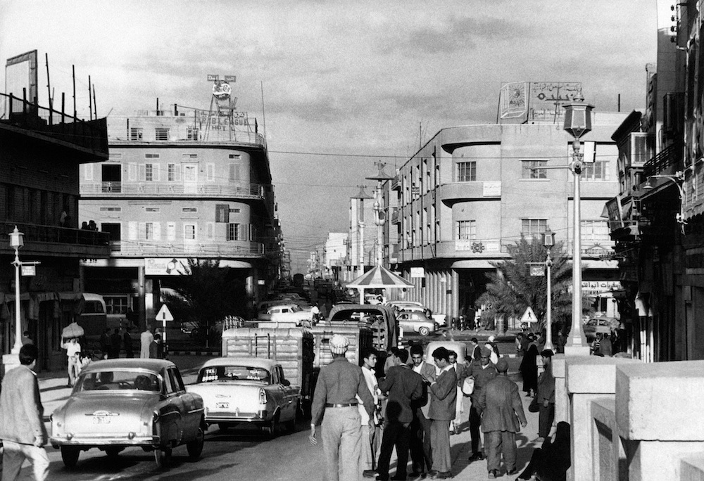 Baghdad's Rashid Street in 1956